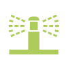 Water sprinkler system icon.